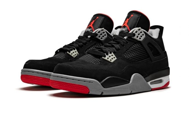 Nike Air Jordan 4 Black Red Bred