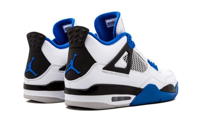 Nike Air Jordan 4 White Blue Motorsports