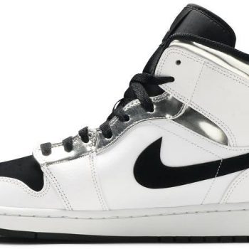 Air Jordan 1 Mid 'White Silver' 554724-121