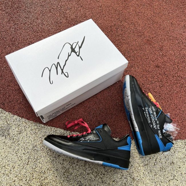 Off-White x Air Jordan 2 Retro Low SP 'Black Royal' DJ4375-004