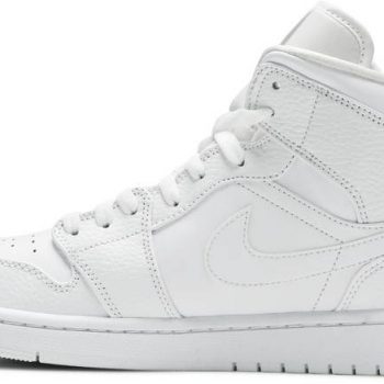 Air Jordan 1 Mid 'Triple White' 554724-130