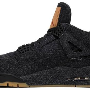 Levi's x Air Jordan 4 Retro 'Black Denim' AO2571-001