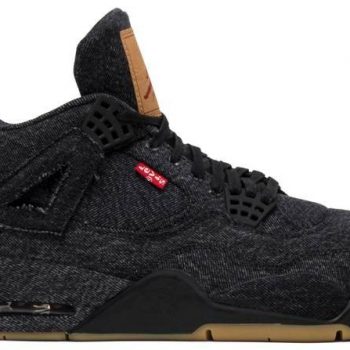 Levi's x Air Jordan 4 Retro 'Black Denim' AO2571-001