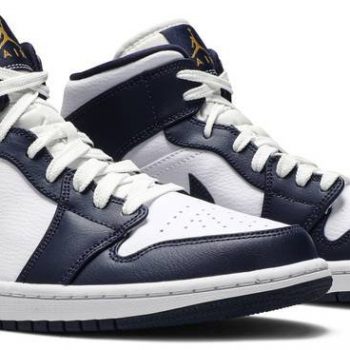 Air Jordan 1 Mid 'Obsidian' 554724-174