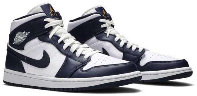 Air Jordan 1 Mid 'Obsidian' 554724-174