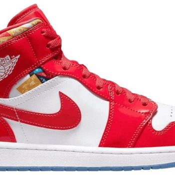 Air Jordan 1 Mid Gets Swathed in Geometric Prints DC7294-600