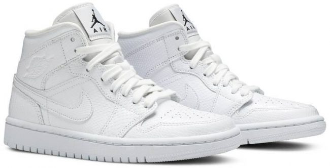 Air Jordan 1 Mid 'White Snakeskin' BQ6472-110