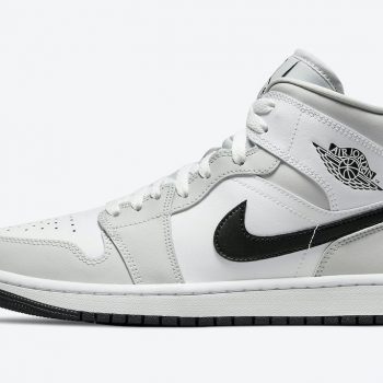 Air Jordan 1 Mid 'Light Smoke Grey' BQ6472-015