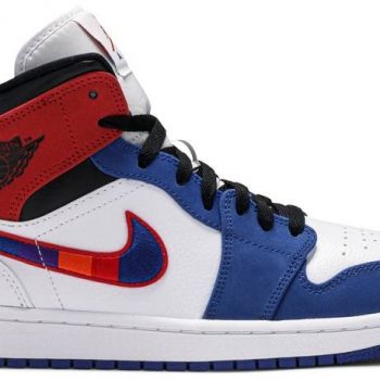 Air Jordan 1 Mid 'Multicolored Swoosh' 852542-146