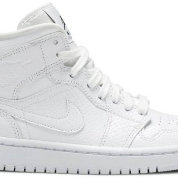 Air Jordan 1 Mid 'White Snakeskin' BQ6472-110